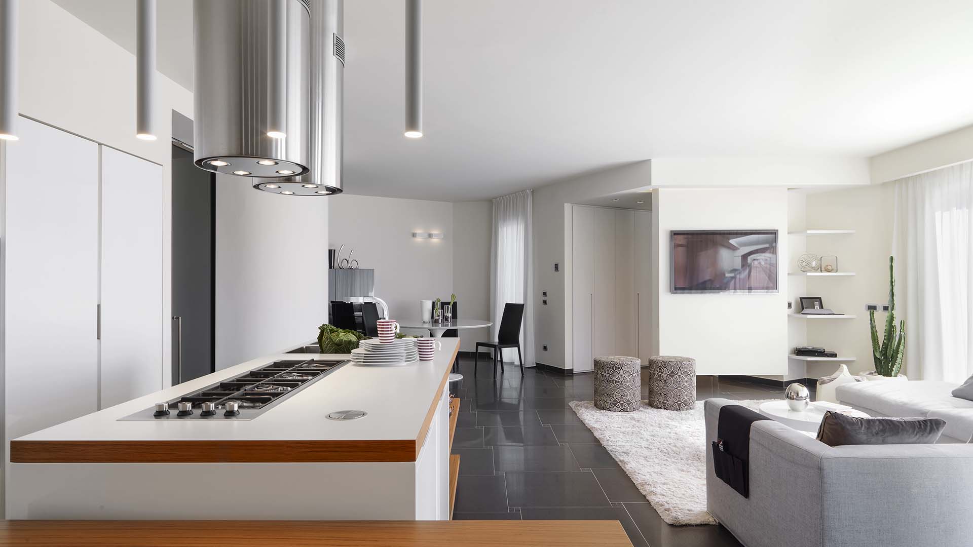 internal view of a modern kitchen